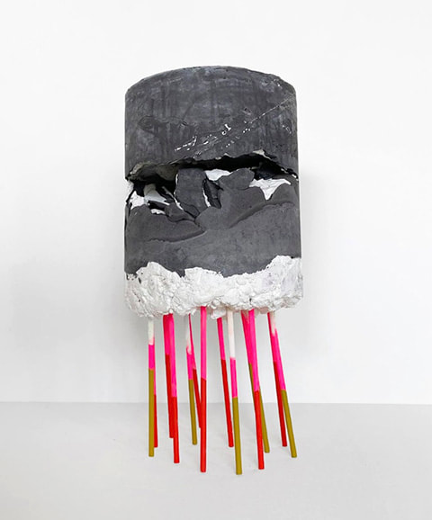 replica painting of book cover and handwritten letter