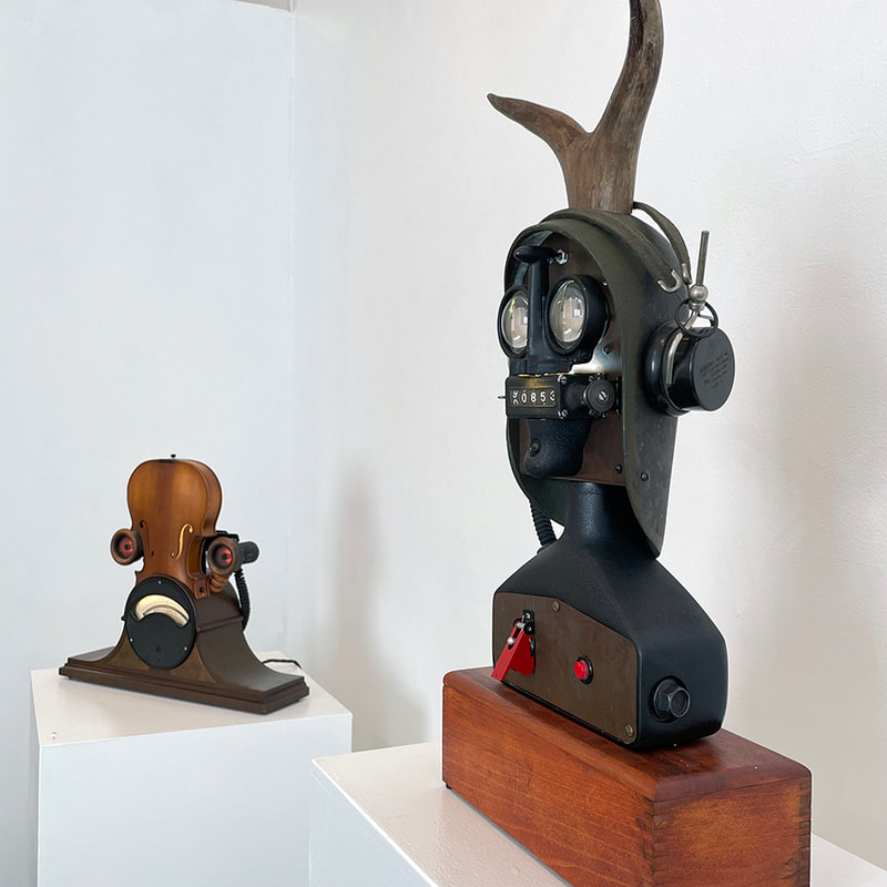 two sculptural heads