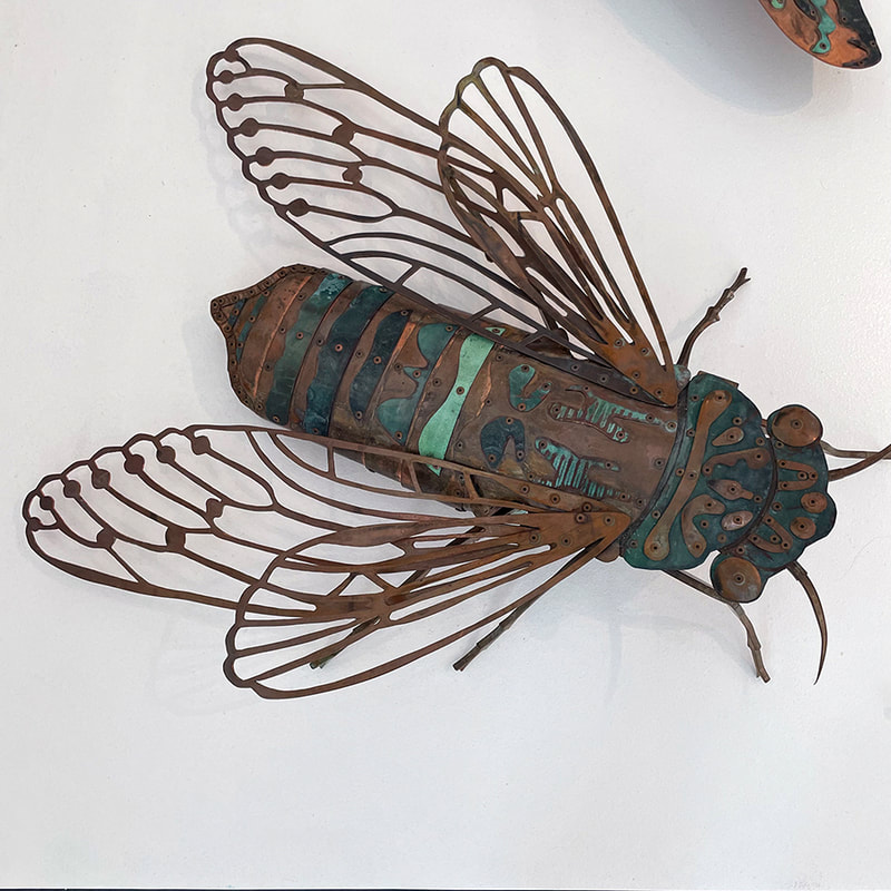 sculpture of a cicada