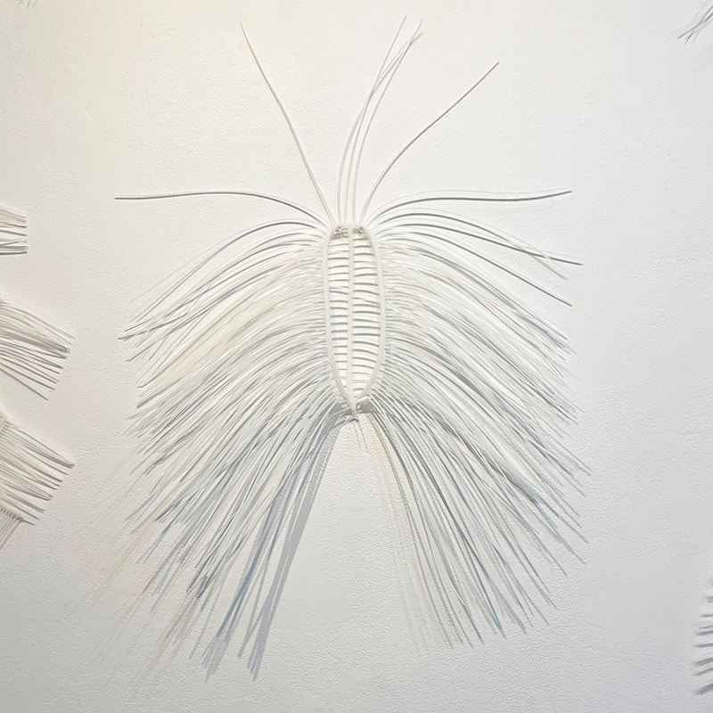 artwork made of zipties