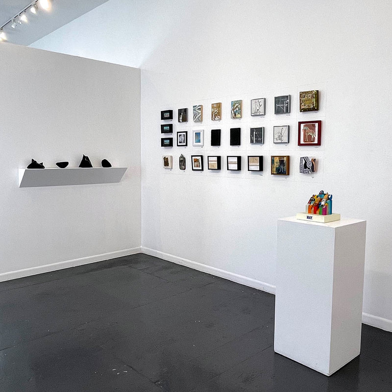 Four 3D artworks and 24 2D artworks in the gallery